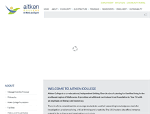 Tablet Screenshot of aitkencollege.edu.au